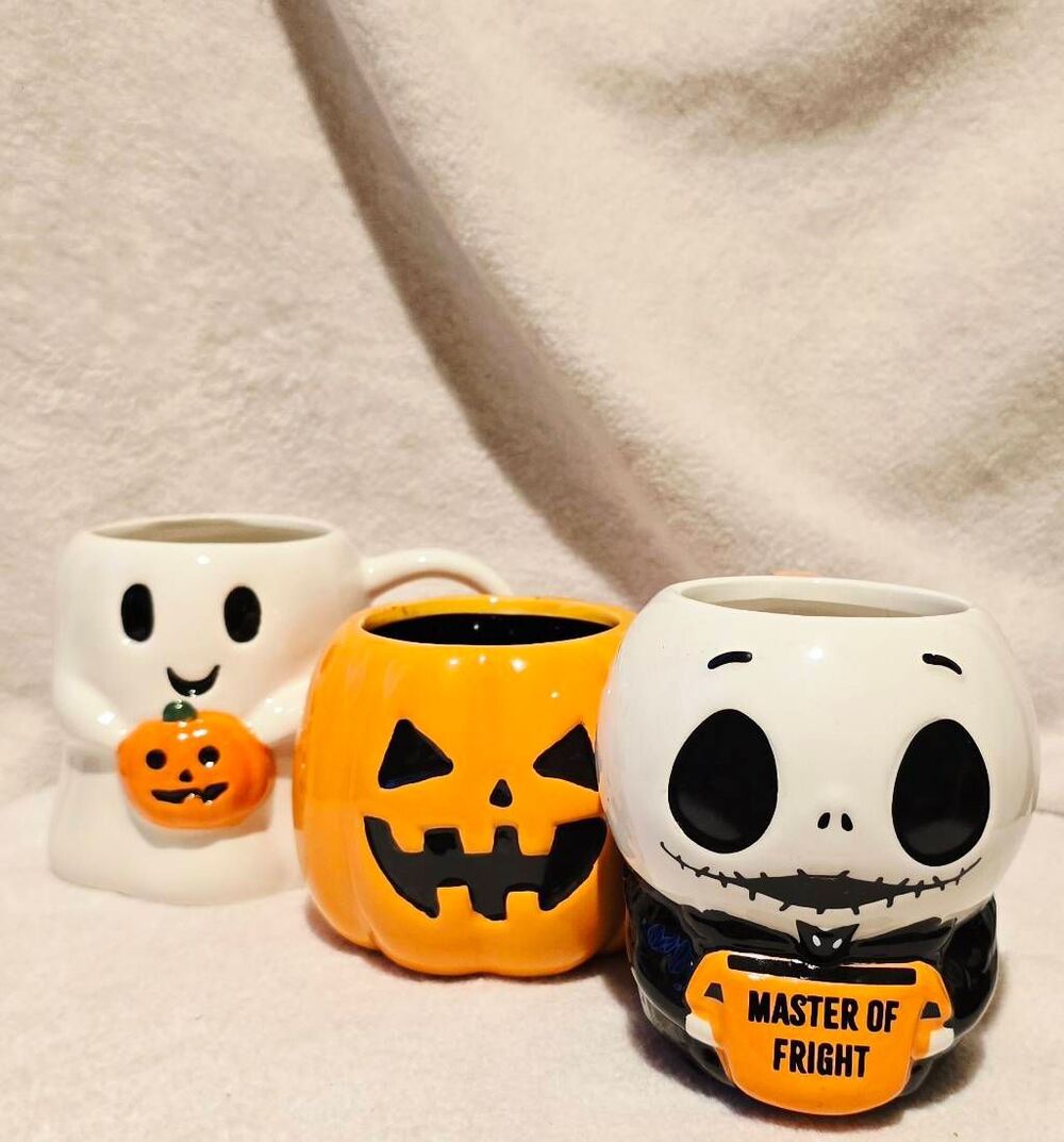 Three Halloween Mugs